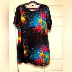 Shein 4X Color Splash Dress